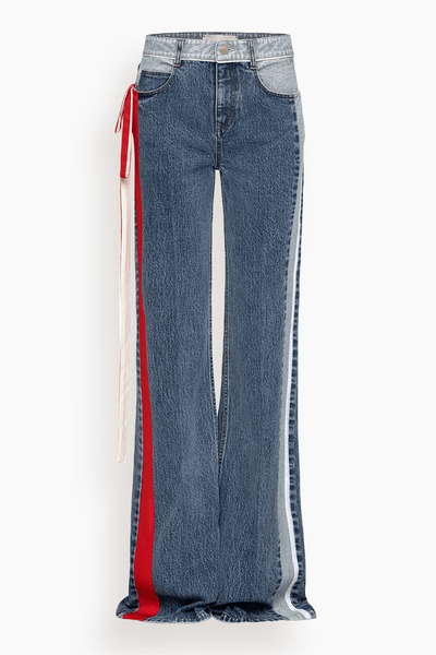 Ben Jeans in Dark Stone Wash/Red