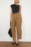 Etoile Isabel Marant Pants Jannick Pant in Khaki Etoile Isabel Marant Jannick Pant in Khaki