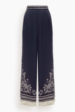 Alemais Banderra Silk Pant in Ink