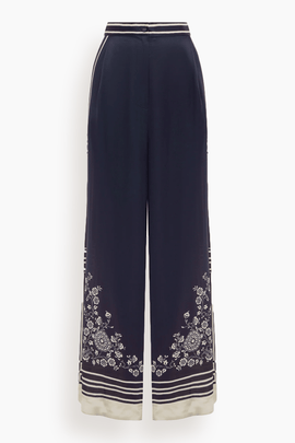 Banderra Silk Pant in Ink
