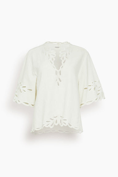 Etoile Isabel Marant Tops Shana Top in White Isabel Marant Shana Top in White