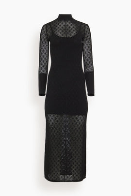 Lace Mock Dress in Black