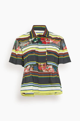 Pattern Mix Shirt in Multi Black