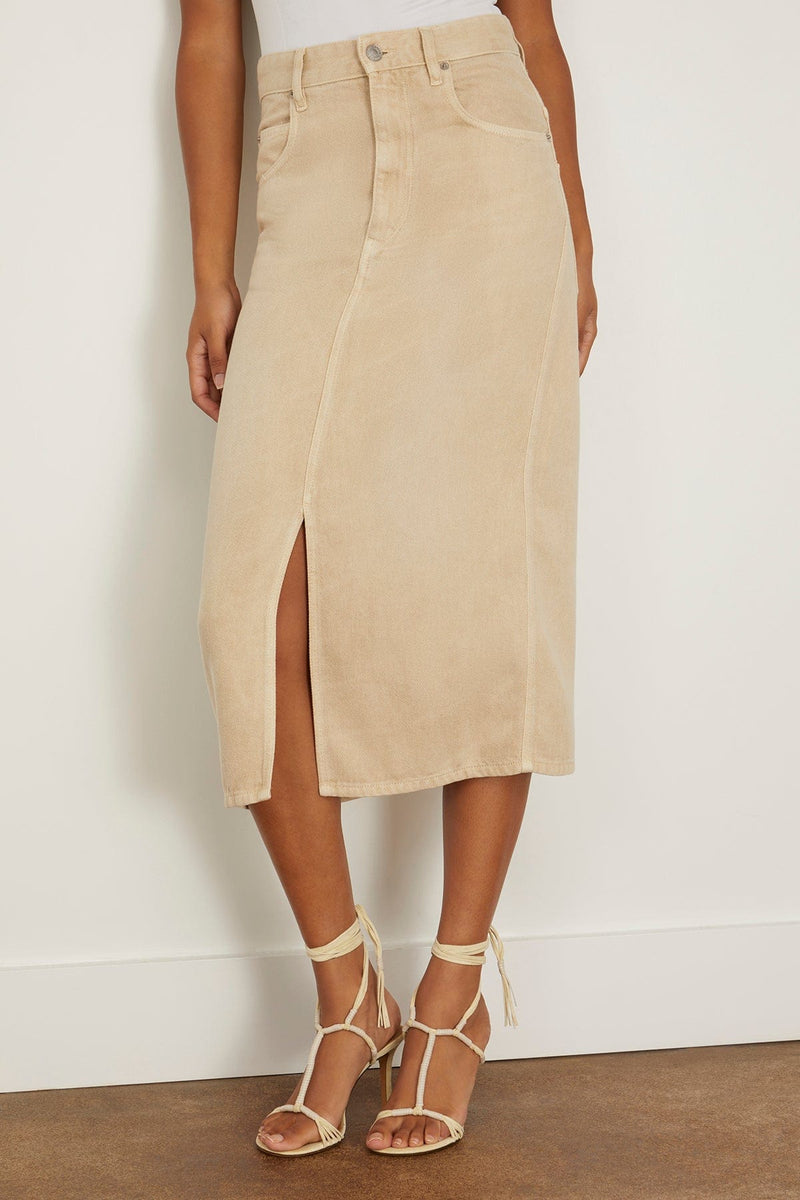 Etoile Isabel Marant Midi Skirt in Ecru – Hampden Clothing