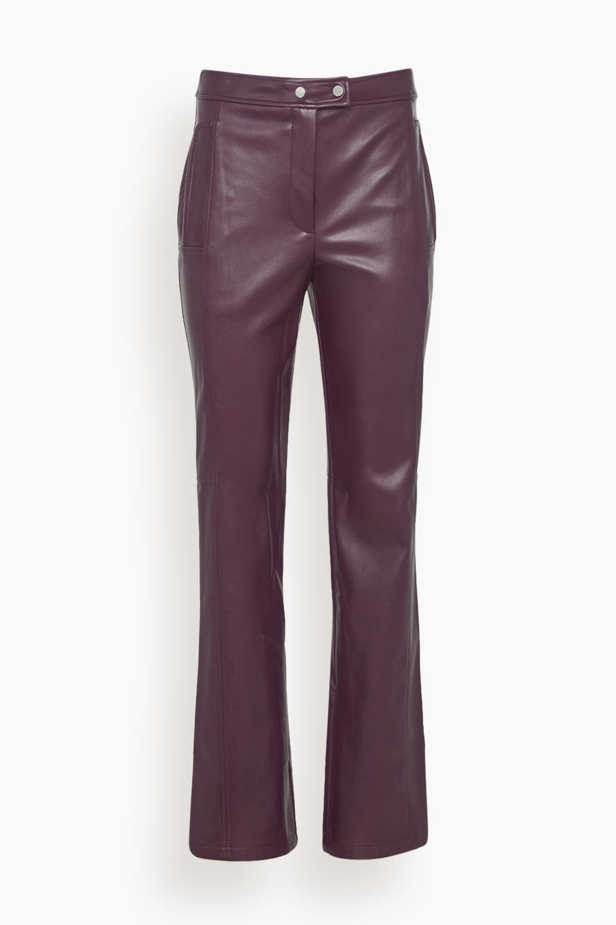 Simkhai Pants Dahlia Straight Leg Pant in Plum