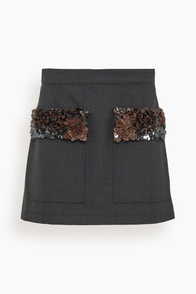 Skirt in Anthracite Melange