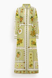 Alemais Dixie Shirtdress in Citrus