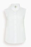 Flore Flore Casta Sleeveless Shirt in White