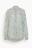 Forte Forte Tops Love Alchemy Cotton Silk Voile Oversized Shirt in Paradise