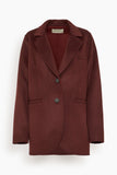 Vanessa Bruno Marc Jacket in Lie de Vin/Bordeaux