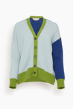 Marni Sweaters Iconic Cashmere Cardigan in Illusion Blue