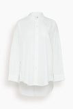 R13 Tops Drop Neck Oxford Shirt in White (TS) Drop Neck Oxford Shirt in White (TS)