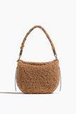 Vanessa Bruno Mini Shearling Daily Bag in Caramel
