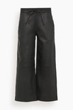 SPRWMN Pants Cropped Baggy Pants in Black SPRWMN Cropped Baggy Pants in Black