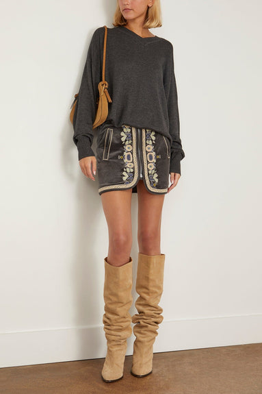 Isabel Marant Tops Grace Top in Anthracite Isabel Marant Grace Top in Anthracite