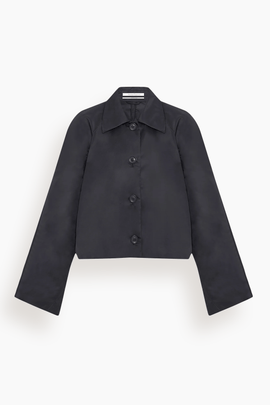 Short Balmacaan in Black