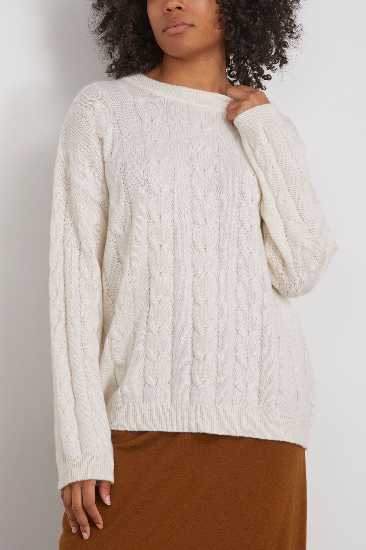 Lisa Yang Sweaters Vilma Sweater in Cream