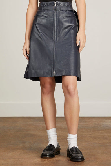 Proenza Schouler Skirts Glossy Leather Skirt in Navy Proenza Schouler Glossy Leather Skirt in Navy