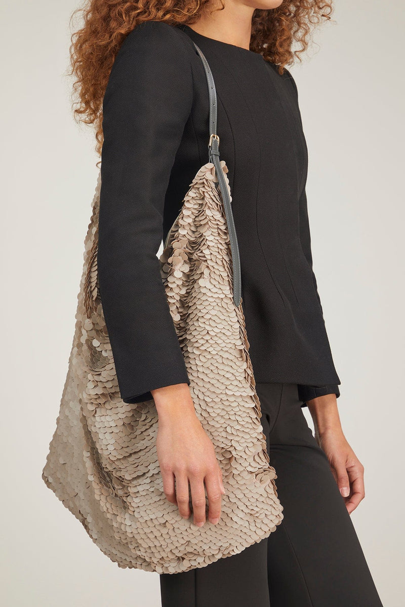 Dries Van Noten Sequins Shoulder Bag in Stone – Hampden Clothing