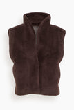 Sea Annie Reversible Vest in Brown