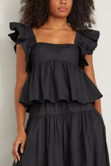 Ulla Johnson Tops Romi Top in Noir Ulla Johnson Romi Top in Noir