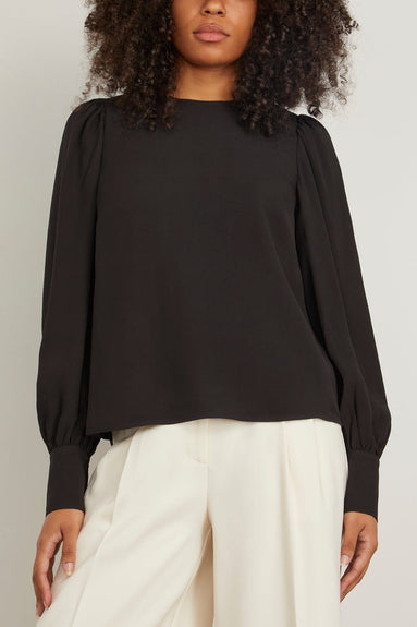 Ulla Johnson Tops Lilliana Blouse in Noir Ulla Johnson Lilliana Blouse in Noir