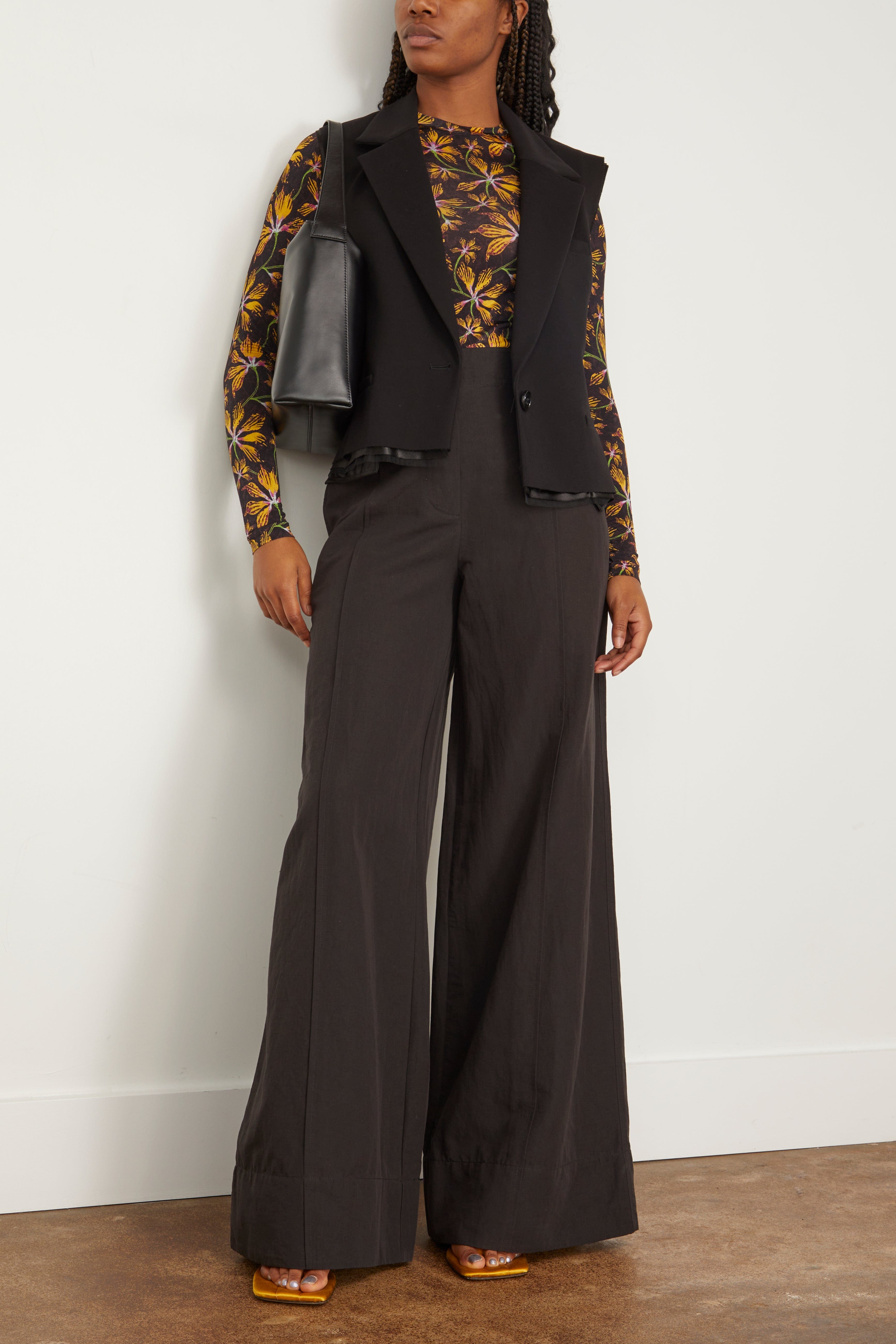 Ulla Johnson Pants Polina Pant in Noir Ulla Johnson Polina Pant in Noir