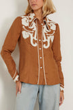 Alemais Tops Ruby Shirt in Tobacco Alemais Ruby Shirt in Tobacco