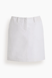 Brandon Maxwell The Rhea A-Line Skirt in White