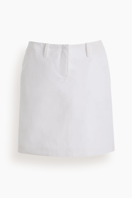 The Rhea A-Line Skirt in White