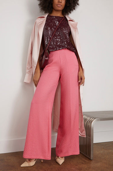 Forte Forte Pants Diagonal Structure Couture Palazzo Pants in Boreal Rose Forte Forte Diagonal Structure Couture Palazzo Pants in Boreal Rose