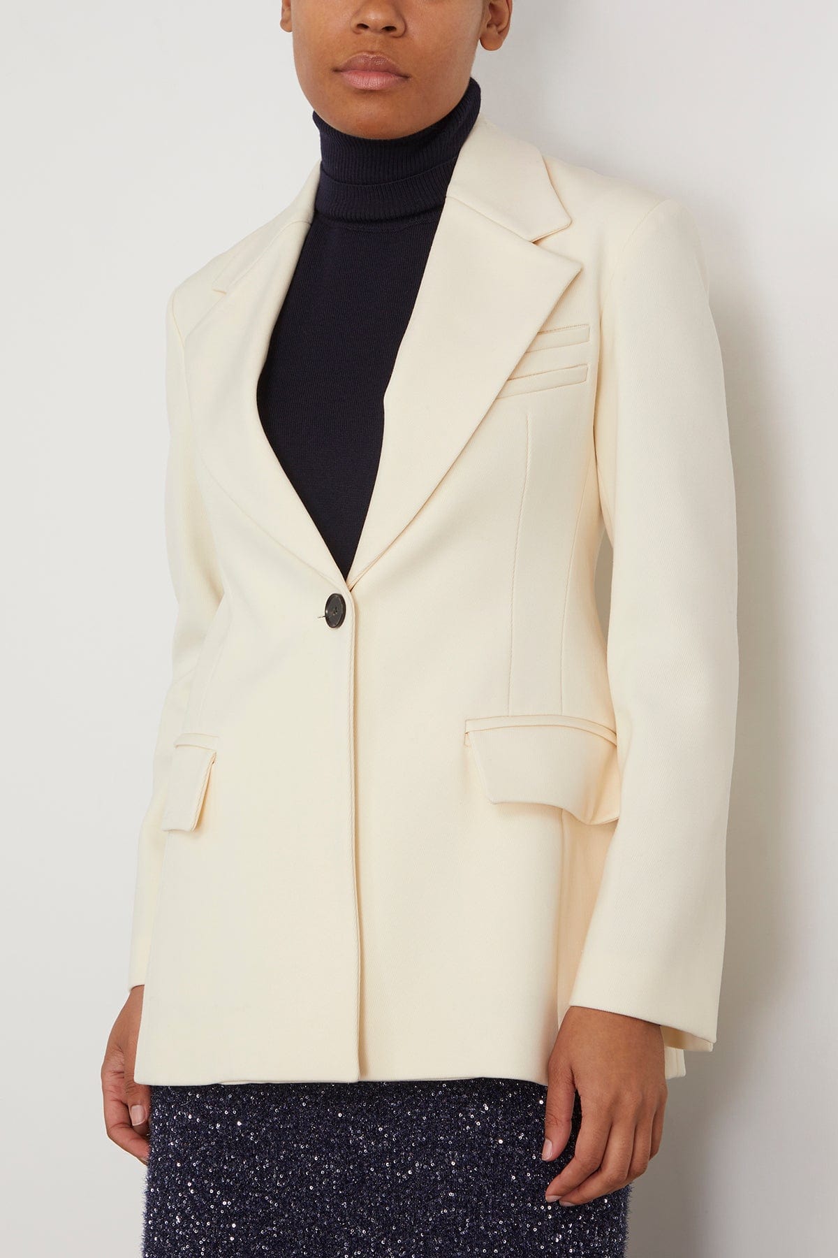 Proenza Schouler Jackets Wool Twill Jacket in Bone Proenza Schouler Wool Twill Jacket in Bone