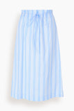 Staud Shore Skirt in Ventura Stripe