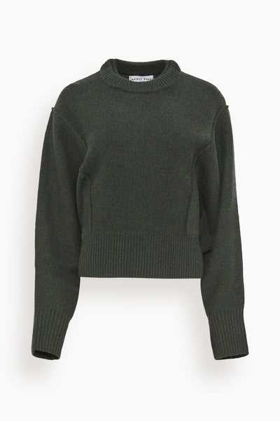 Alina Dolman Sweater in Deep Olive