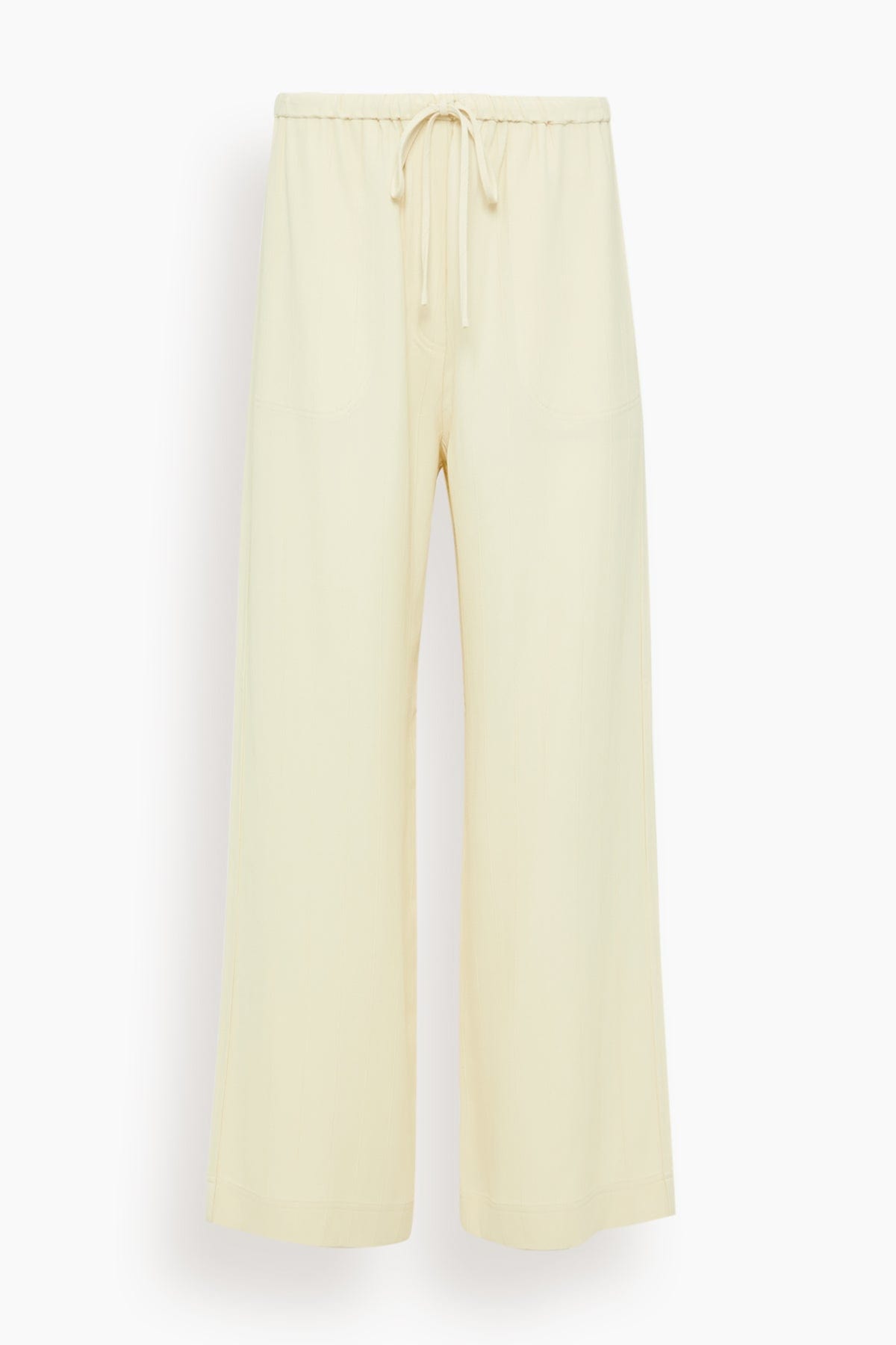 TOTEME｜SLACKS (Wooven Stripe Drawstring Trouser (252-WR Woven stripe drawstring trousers black – TOTEME