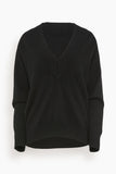 Loulou Studio Sweaters Sage Deep V-Neck Sweater in Black Loulou Studio Sage Deep V-Neck Sweater in Black