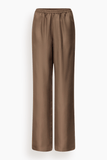 Loulou de Saison Alera Wide Leg Pant in Dark Brown