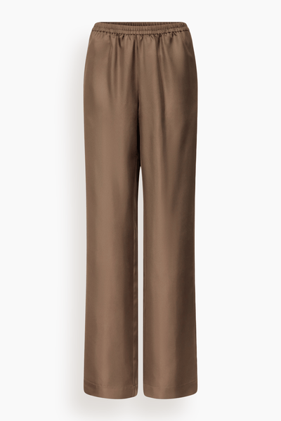 Alera Wide Leg Pant in Dark Brown