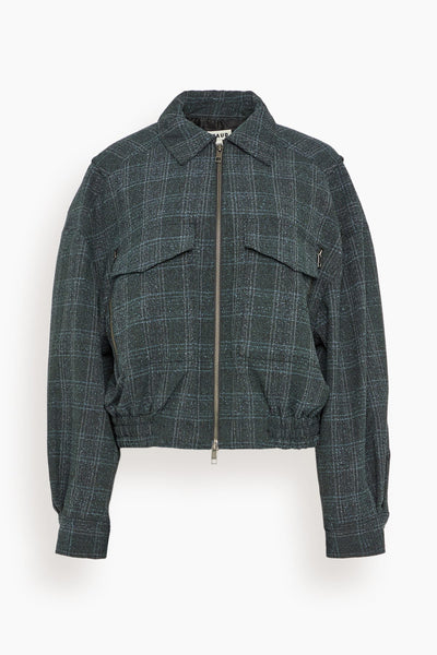 Eugene Jacket in Ink Blue Plaid