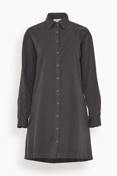 Keegan Twill Dress in Vintage Black