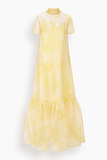 Staud Calluna Dress in Lemon Grove