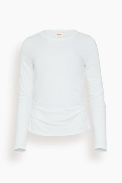Frankie Long Sleeve Top in White