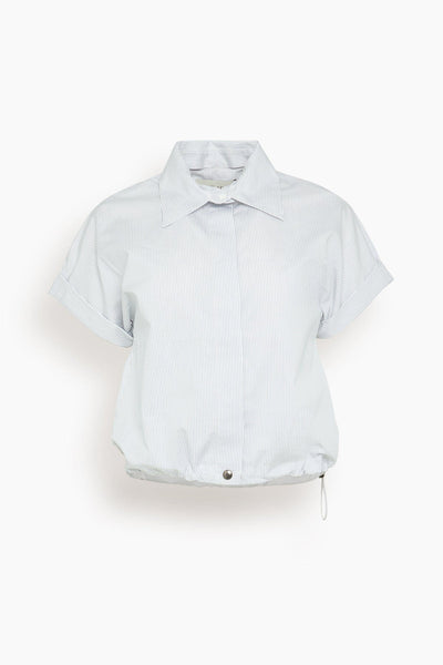 Bungee Shirt in Blue Pinstripe