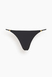 Kiki De Montparnasse Coeur Tanga Bikini Bottom in Black