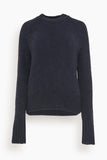 Forte Forte Sweaters Stretch Brushed Wool Mohair Sweater in Notte Stretch Brushed Wool Mohair Sweater in Notte