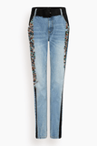 Hellessy Amir Jeans in Medium Wash/Black