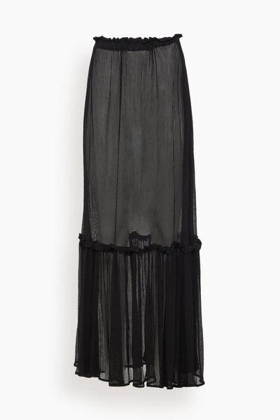 Sheer Zephyr Skirt in Black