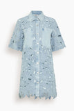 Simkhai Calyn Mini Shirt Dress in Cetara