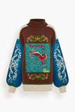 Alemais Lasso Patchwork Knit Sweater in Multi