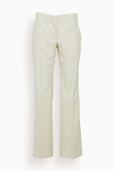 JW Anderson Pants Front Pocket Straight Trousers in Ivory